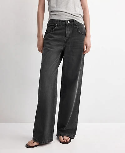 Mango Women's Mid-Rise Straight Jeans
