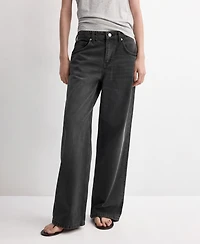 Mango Women's Mid-Rise Straight Jeans