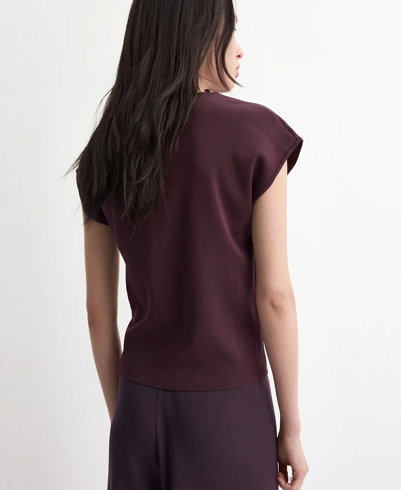 Mango Women's Buttoned Knit Top