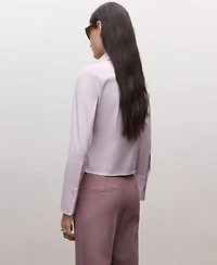Mango Women's Fitted Cotton Shirt