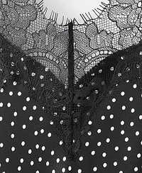 Mango Women's Polka Dot Lace Dress