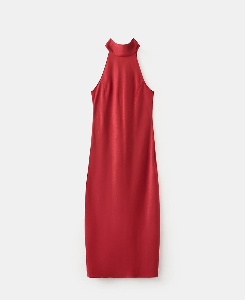 Mango Women's Bow Halter-Neck Dress