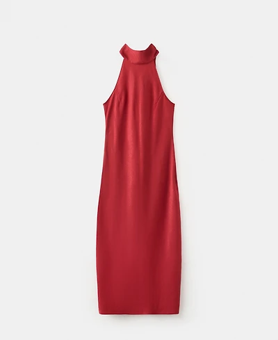Mango Women's Bow Halter-Neck Dress