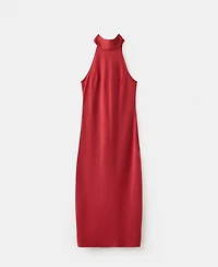 Mango Women's Bow Halter-Neck Dress