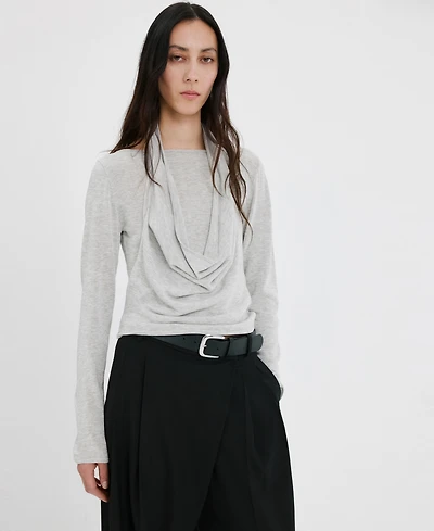 Mango Women's Combined-Design Sweater