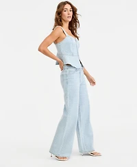 Bar Iii Women's High-Rise Wide-Leg Jeans, Macy's Exclusive