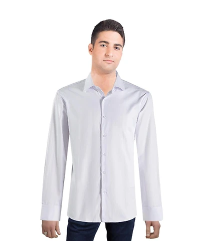 Elie Balleh Men's Slim Fit Solid Button-Down Shirt