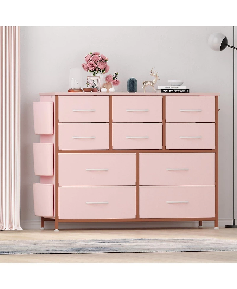Garvee 10 Drawer Dresser, Dresser for Bedroom with 10 Large Fabric Storage Drawers