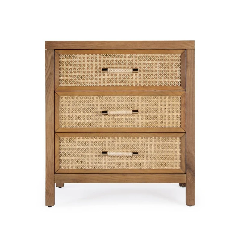Butler Specialty Mesa Cane and Solid Wood 3 Drawer Chest