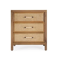 Butler Specialty Mesa Cane and Solid Wood 3 Drawer Chest