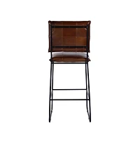 Butler Specialty Niles Leather and Iron Bar Stool