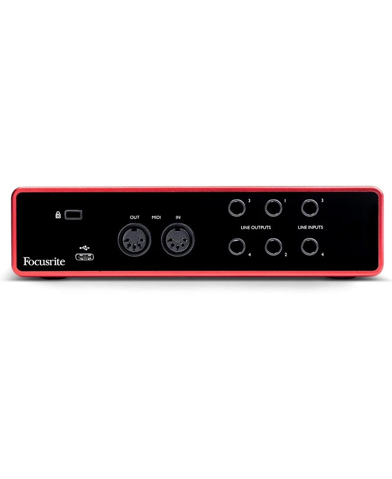 Focusrite Scarlett 4i4 4th Gen Usb C Interface Bundle