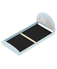 Slickblue Twin Kids Floor Bed with Upholstered Frame and Floor Mat