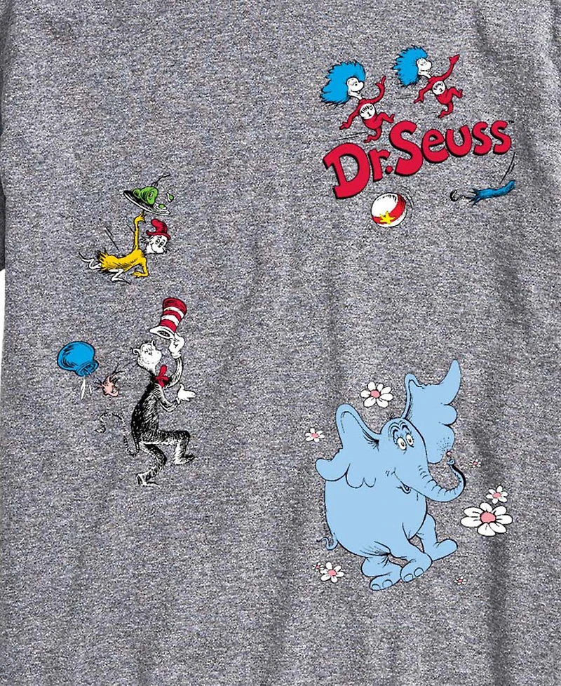 Airwaves Men's Dr. Seuss Cat The Hat & Sam I Am Horton Short-Sleeve Graphic T-Shirt