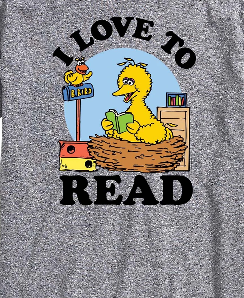 Airwaves Men's Sesame Street Love To Read Short-Sleeve Graphic T-Shirt