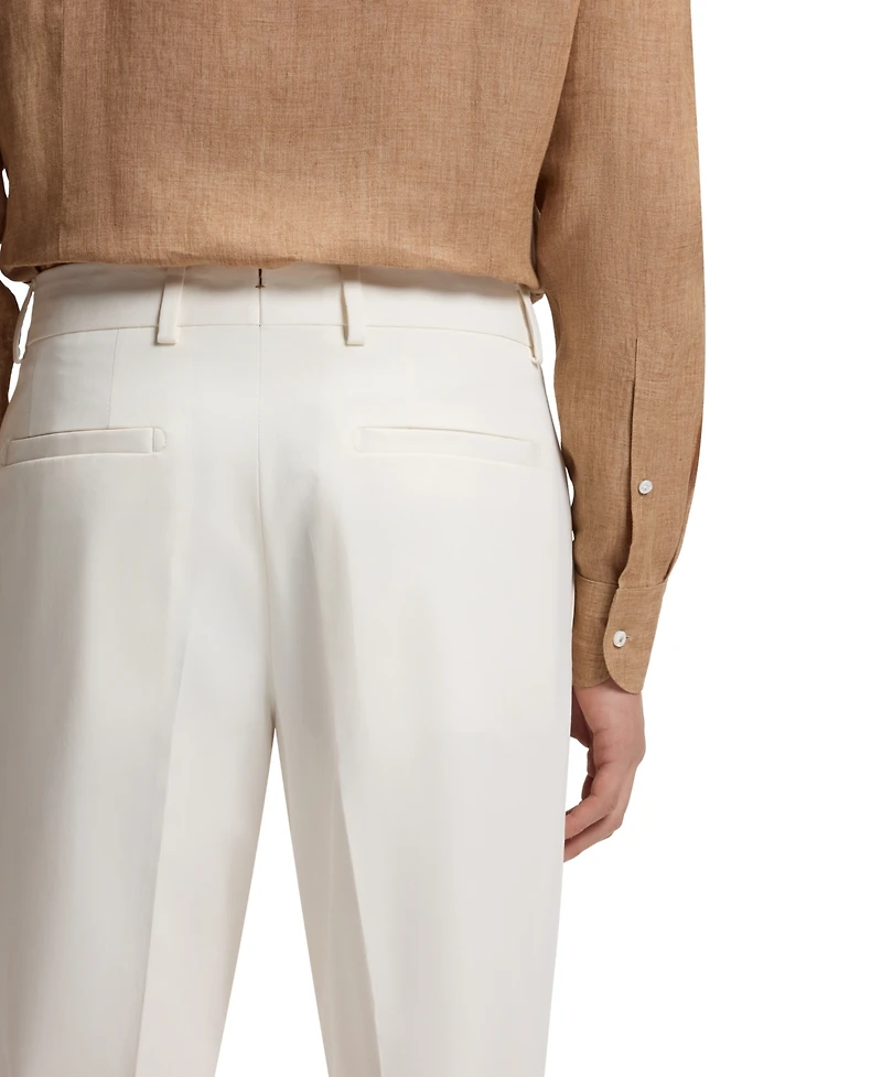 Boss by Hugo Men's Stretch-Cotton Poplin Tapered-Fit Pants
