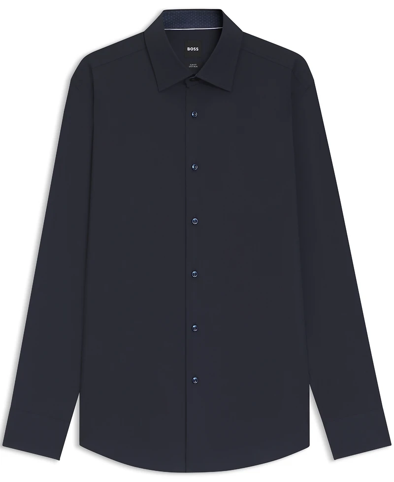 Boss by Hugo Men's Stretch-Cotton Poplin Slim-Fit Dress Shirt