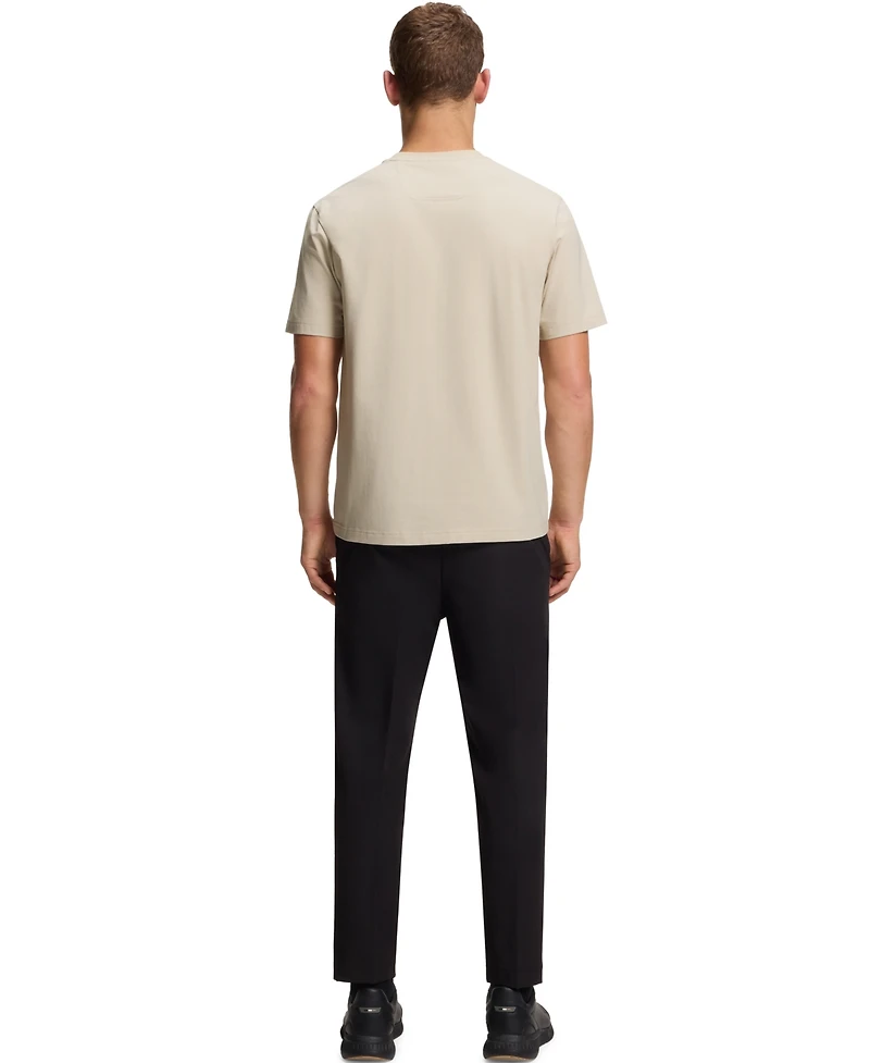 Boss by Hugo Men's Stretch Cotton Tonal Logo Relaxed-Fit T-Shirt