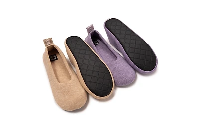 Muk Luks Women's 2 Pair Travel Ballerina Set