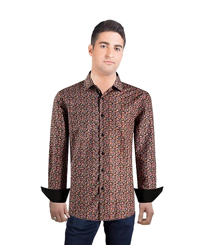 Elie Balleh Men's Slim Fit Paisley Print Button-Down Shirt By