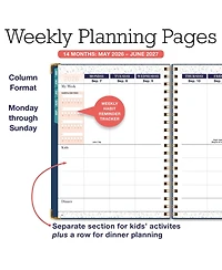 Gnuadz Family Planner Organizer Weekly Monthly Calendar Meal Planning Budgeting Habit Hardcover Schedule Parents Caregivers 2026