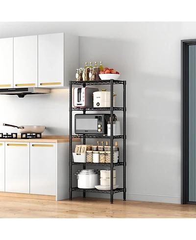 Streamdale Furniture 5-Tier Adjustable Heavy Duty Metal Wire Shelving Unit