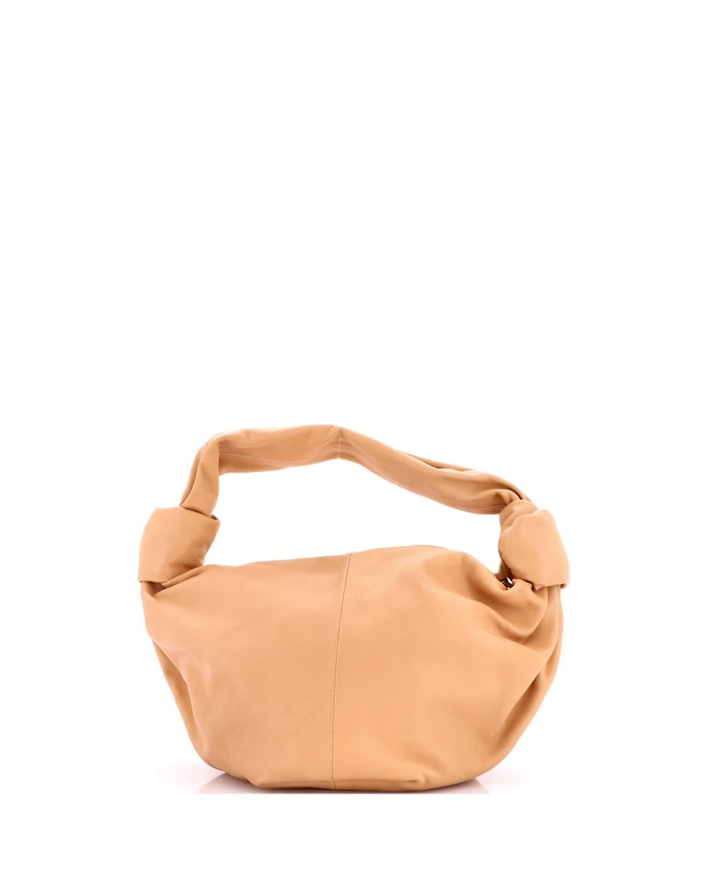 Pre-Owned Bottega Veneta Mini Double Knot Hobo Leather