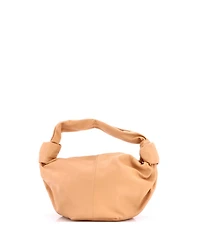 Pre-Owned Bottega Veneta Mini Double Knot Hobo Leather