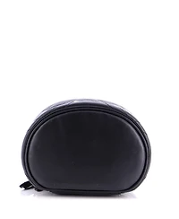 Pre-Owned Gucci Mini Gg Marmont Top Handle Cosmetic Case Matelasse Leather