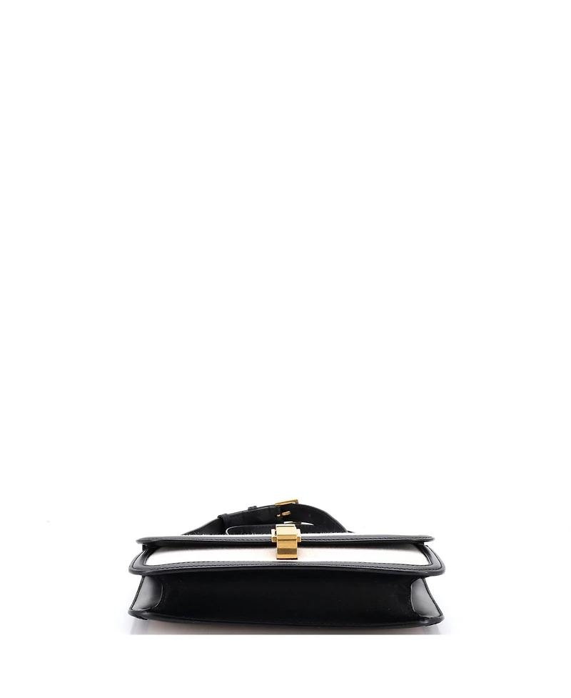 Pre-Owned Saint Laurent Medium Carre Satchel Canvas with Leather