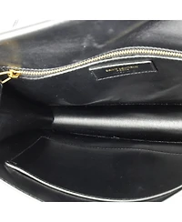 Pre-Owned Saint Laurent Medium Carre Satchel Canvas with Leather