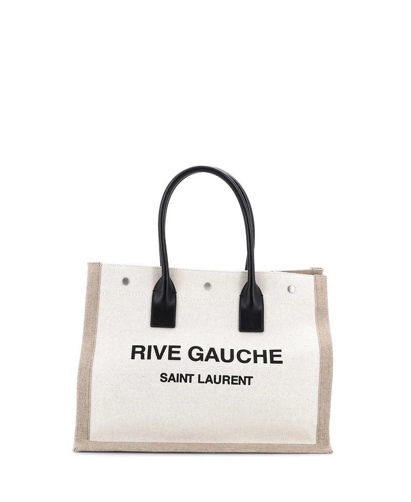 Pre-Owned Saint Laurent Small Rive Gauche Shopper Tote Canvas