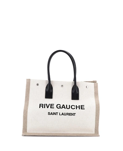 Pre-Owned Saint Laurent Small Rive Gauche Shopper Tote Canvas