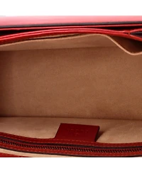 Pre-Owned Gucci Small Queen Margaret Top Handle Bag Colorblock Leather
