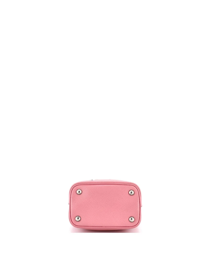 Pre-Owned Prada Small Panier Bucket Bag Embellished Saffiano Leather