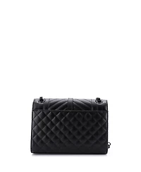 Pre-Owned Saint Laurent Medium Classic Monogram Envelope Satchel Mixed Matelasse Leather