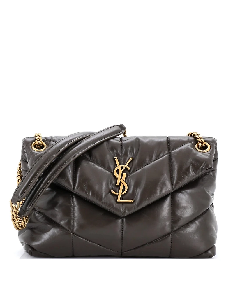 Pre-Owned Saint Laurent Small Loulou Puffer Shoulder Bag Quilted Leather