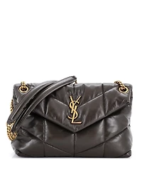 Pre-Owned Saint Laurent Small Loulou Puffer Shoulder Bag Quilted Leather