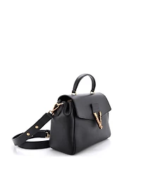 Pre-Owned Versace Medium Virtus Convertible Top Handle Bag Leather