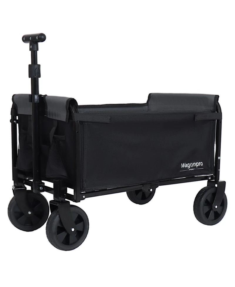Streamdale Furniture Convertible Folding Camping Wagon with Bench Seat and Dog Tether