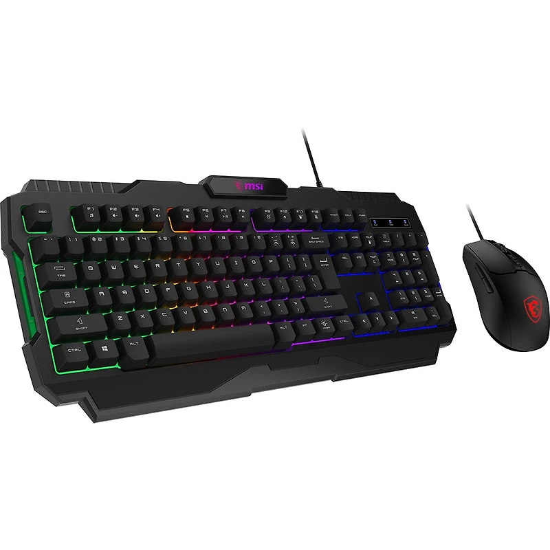 Msi Forge GK100 Combo Rgb Wired Gaming Keyboard and Mouse