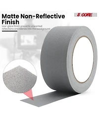 5 Core Gaffers Tape 2 Inch 30 Yards Professional Pro Gaff Tape Non Reflective Water Resistant