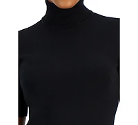 Anne Klein Petite Elbow-Sleeve Turtleneck Sweater