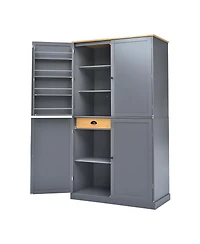 Streamdale 40.2" Freestanding Kitchen Pantry Cabinet with 2 Drawers and Adjustable Shelves