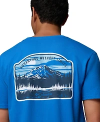 Columbia Men's Mountain Stream Graphic Print Cotton T-Shirt