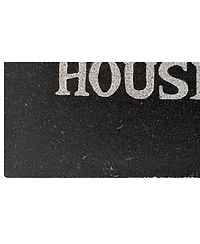 Kate Aurora Halloween Haunted House Bristled Coir Outdoor Welcome Mat