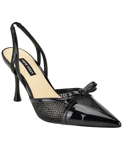 Nine West Women's Padell Embellished Slingback Stiletto Pumps