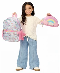 InMocean Toddler Boys' and Girls' Rainbow Bow Preschool Backpack and Lunch Bag, 2-Piece Set