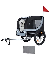 Streamdale Furniture Large Folding Pet Bike Trailer All-Terrain Dog Carrier