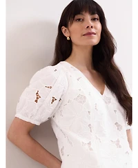 Phase Eight Women's Marina V-Neck Lace Blouse